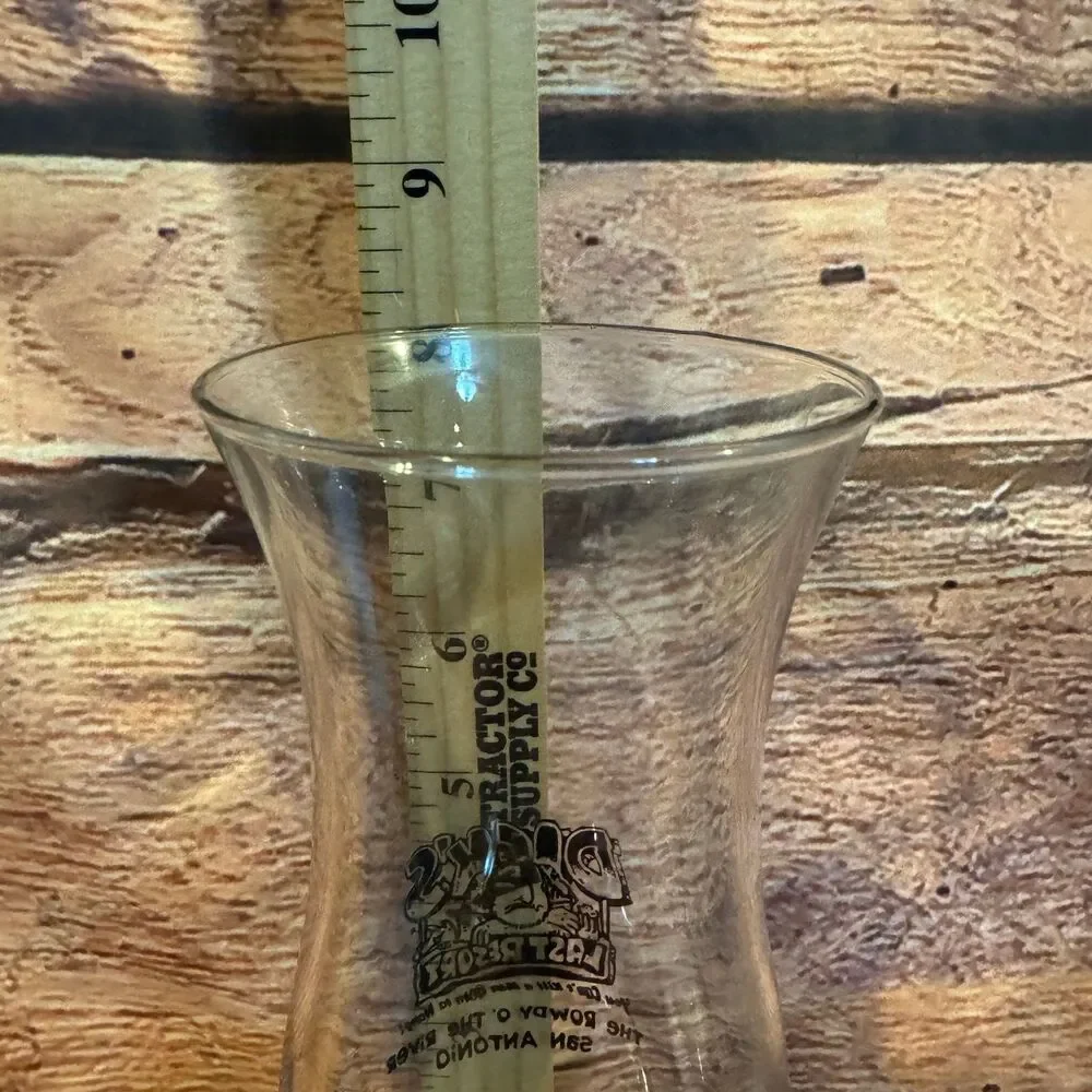 Dick's Last Resort Hurricane Glass San Antonio Novelty Barware